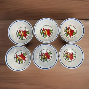 Metlox Poppy Trail Set Of‎ 6 Bowls 777 California Vintage